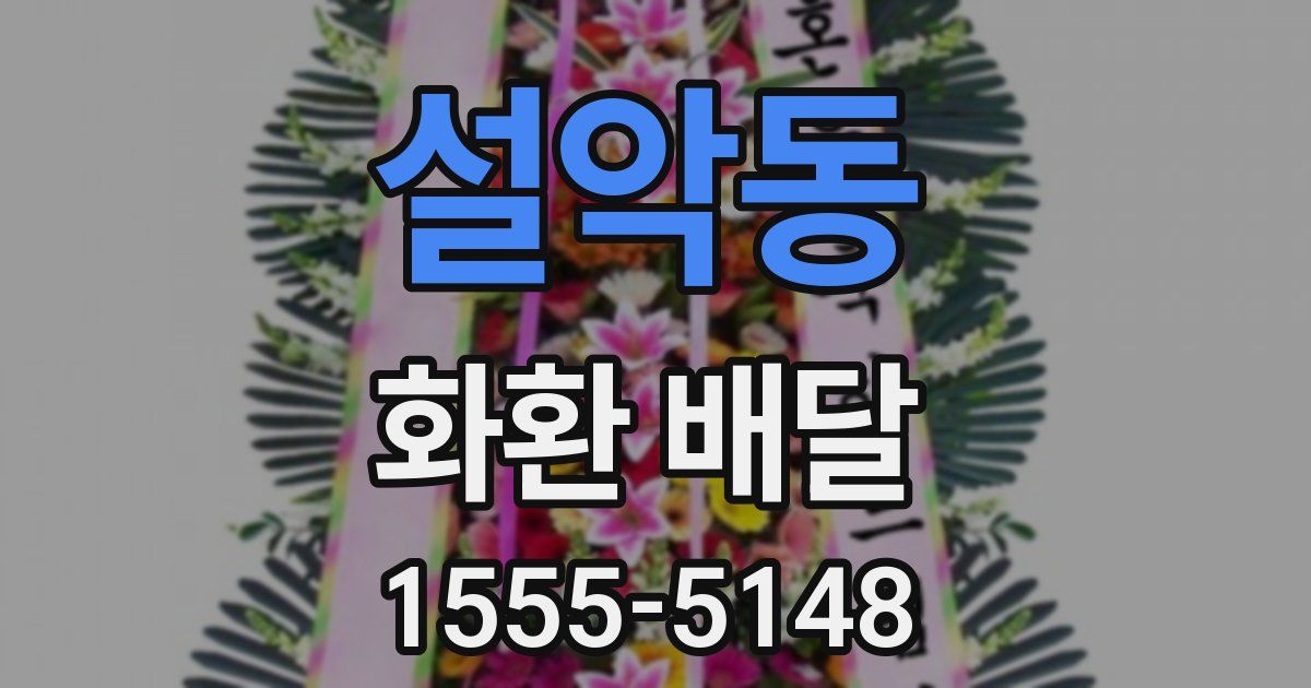 설악동 화환 배달