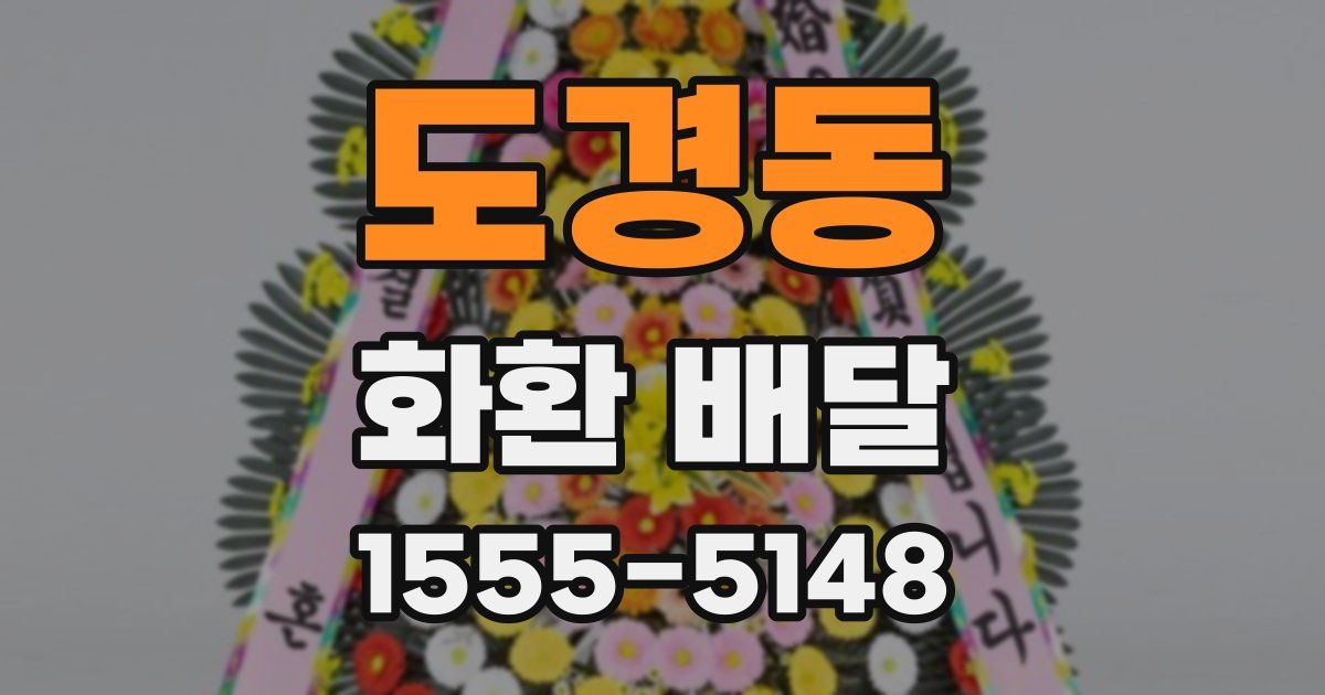 도경동 화환 배달