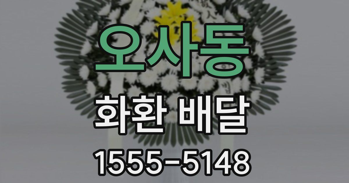 오사동 화환 배달