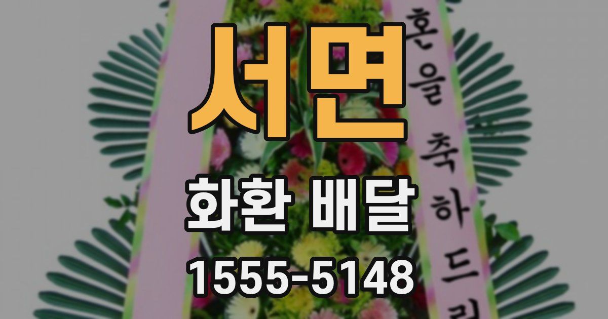 서면 화환 배달