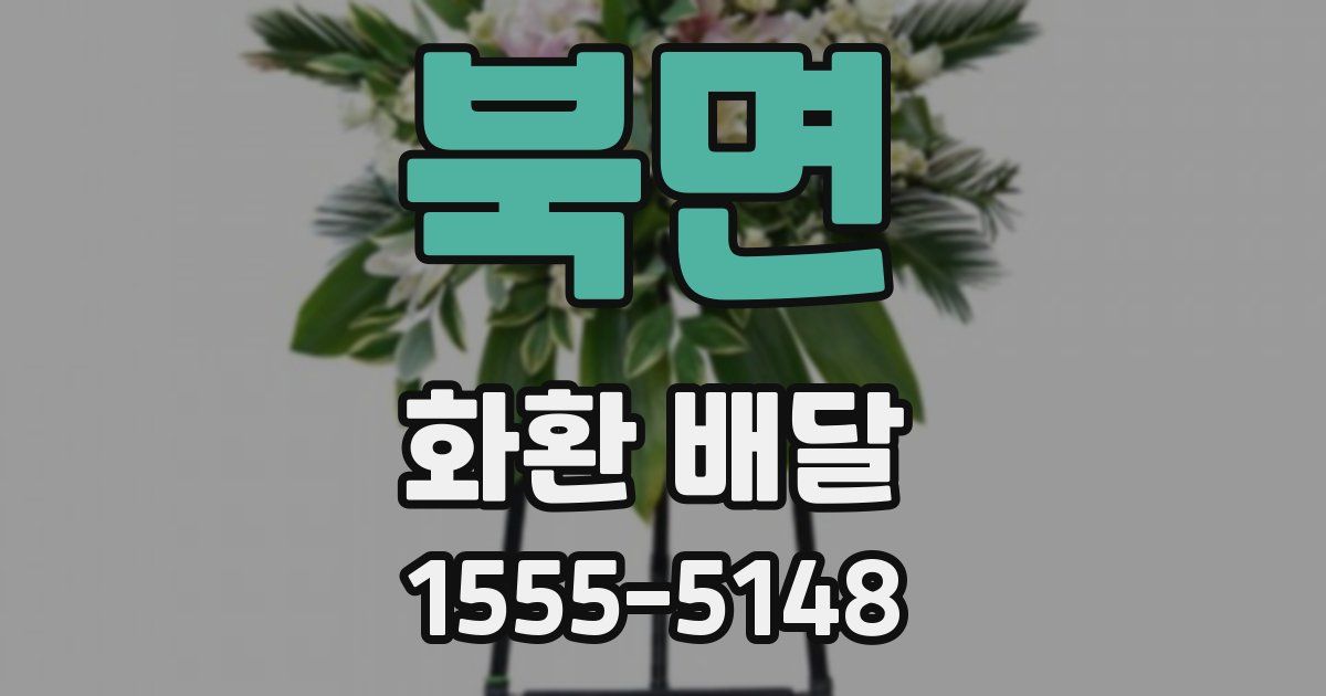 북면 화환 배달
