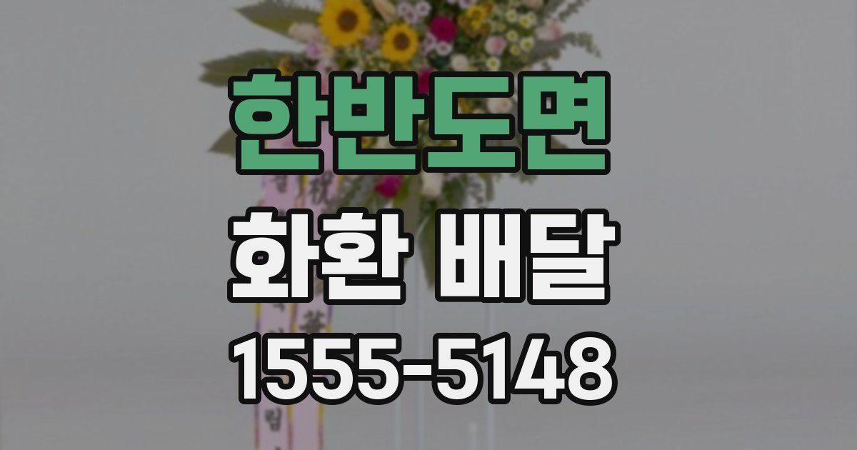한반도면 화환 배달