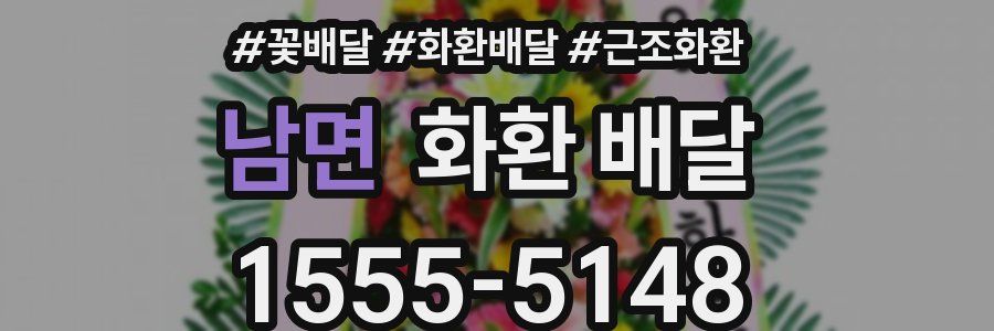 남면 화환 배달