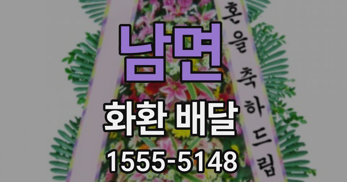 남면 화환 배달
