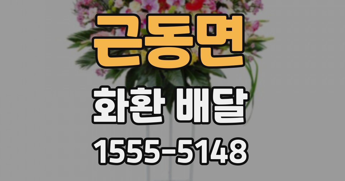 근동면 화환 배달