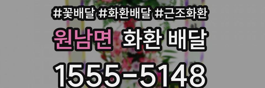 원남면 화환 배달