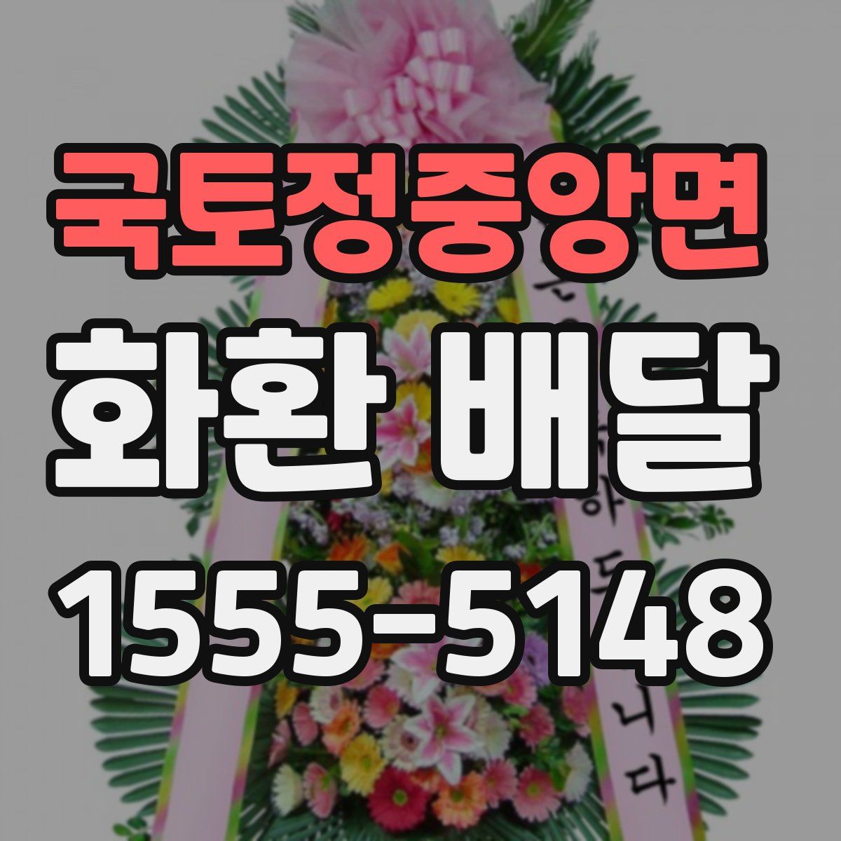 국토정중앙면 화환 배달