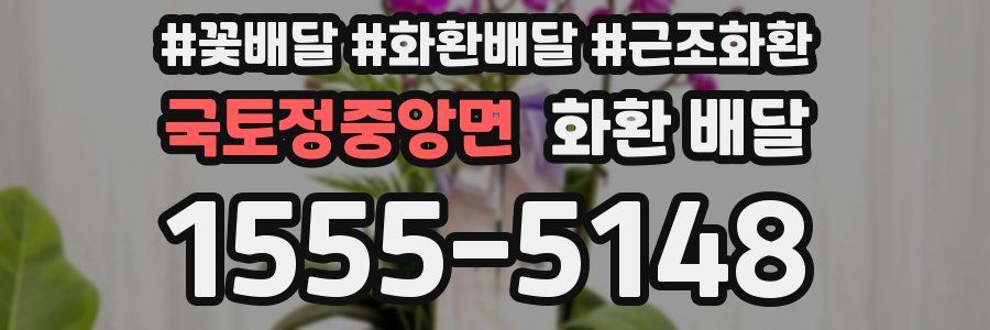 국토정중앙면 화환 배달