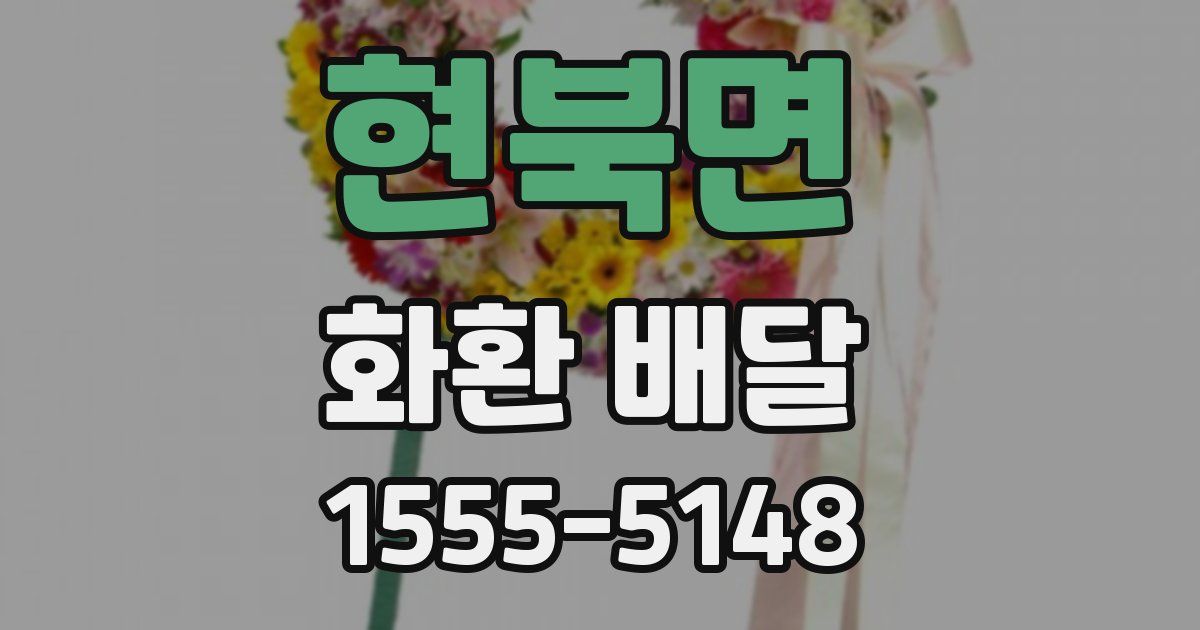 현북면 화환 배달