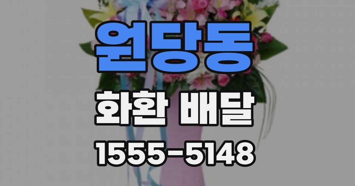 원당동 화환 배달