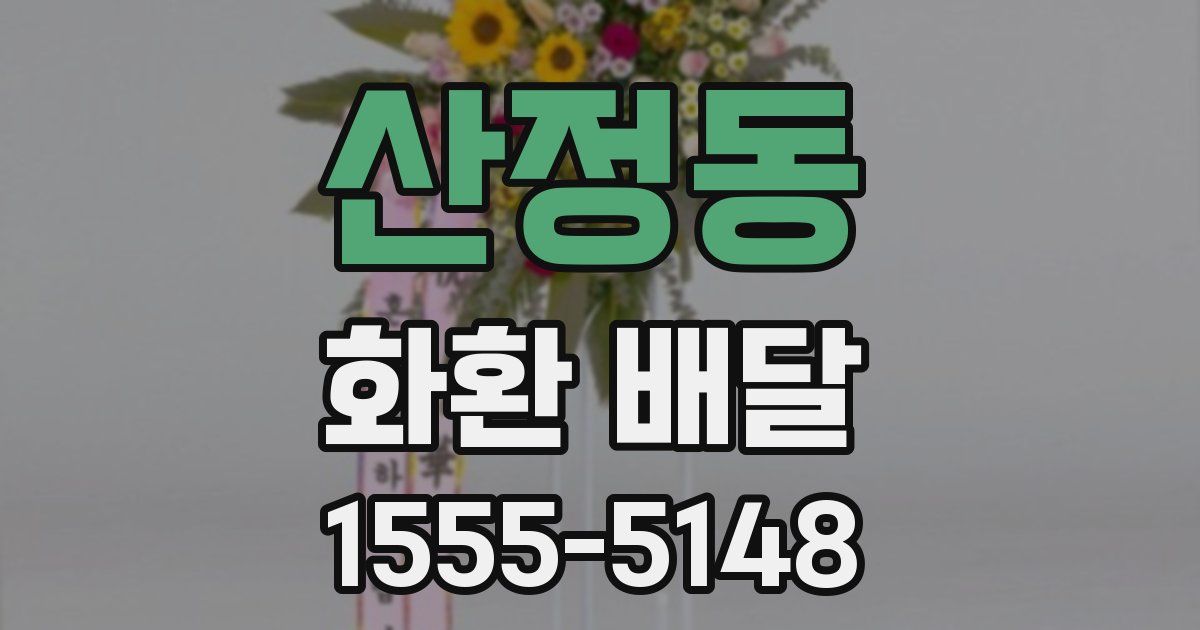 산정동 화환 배달