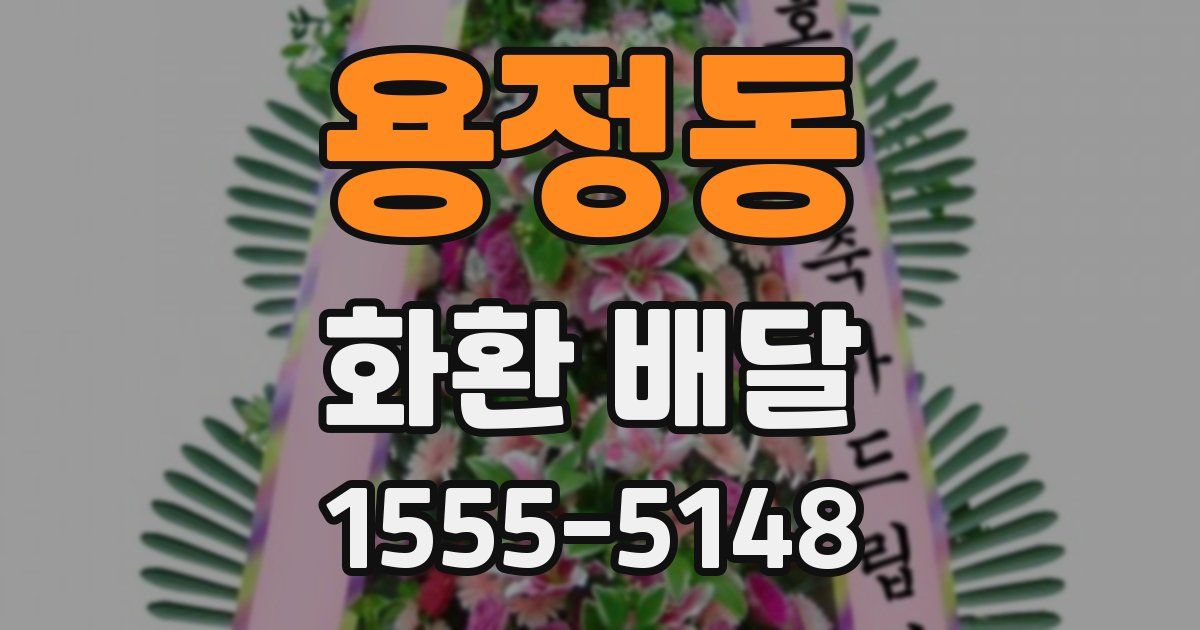 용정동 화환 배달