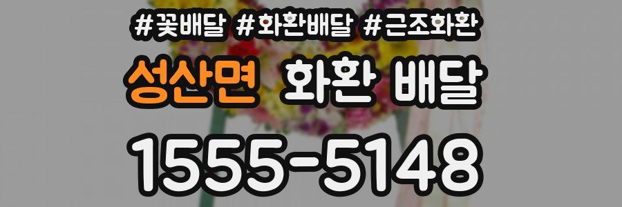 성산면 화환 배달