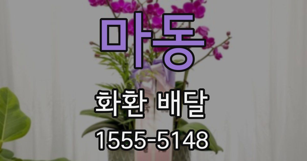 마동 화환 배달