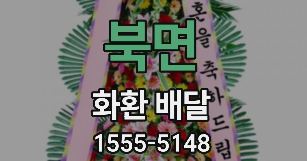 북면 화환 배달