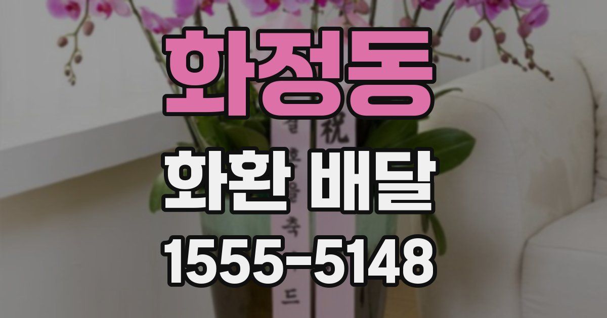 화정동 화환 배달