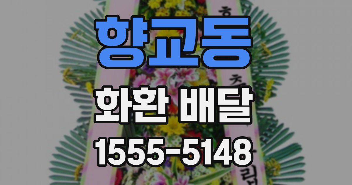 향교동 화환 배달
