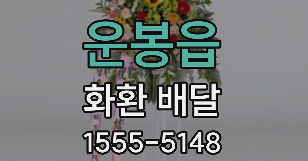 운봉읍 화환 배달