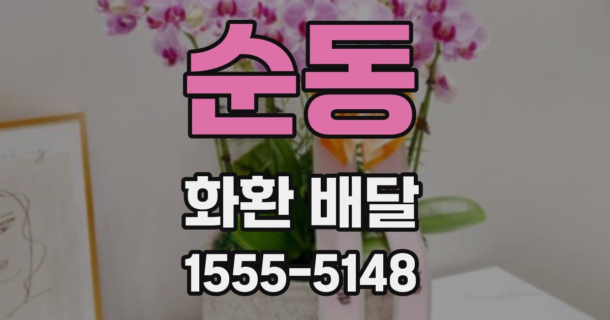 순동 화환 배달