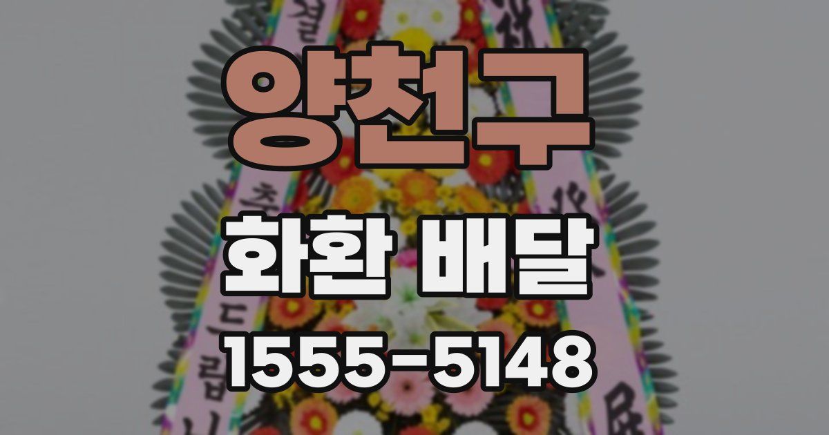 양천구 화환 배달