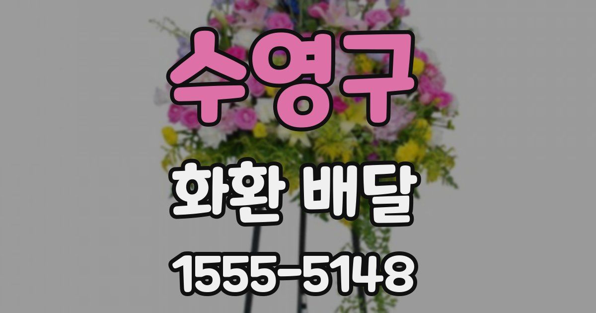 수영구 화환 배달