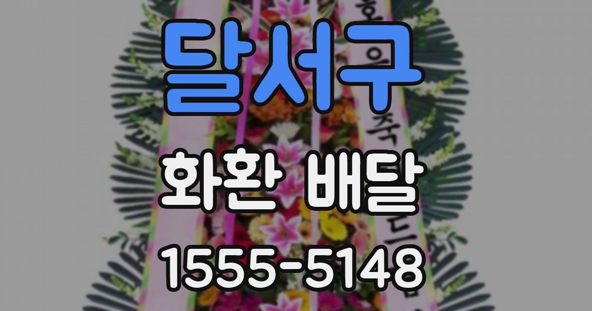 달서구 화환 배달