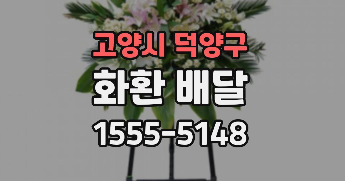 고양시 덕양구 화환 배달