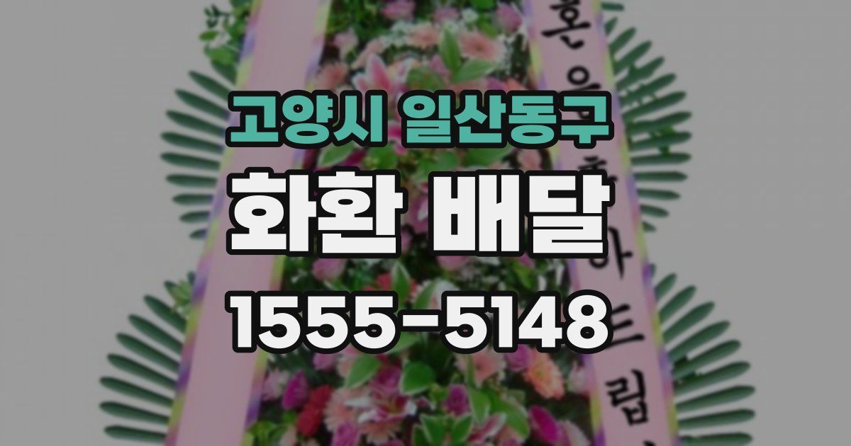 고양시 일산동구 화환 배달