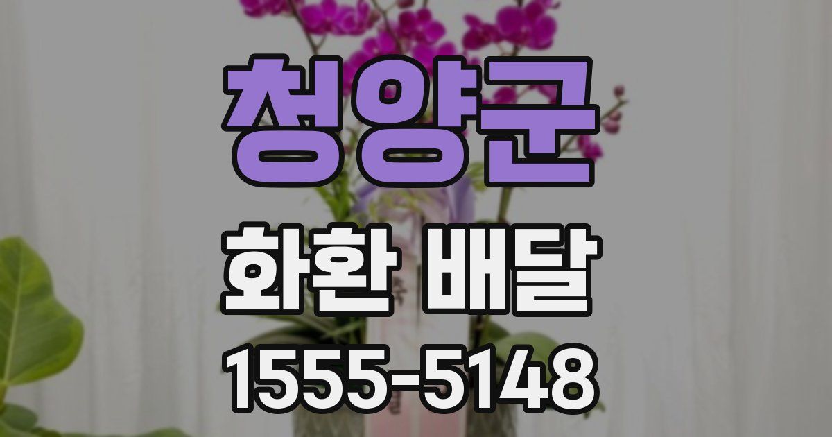 청양군 화환 배달