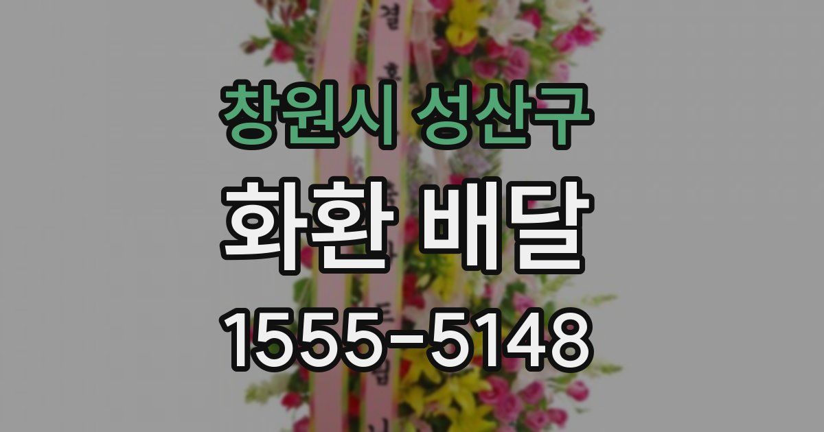 창원시 성산구 화환 배달