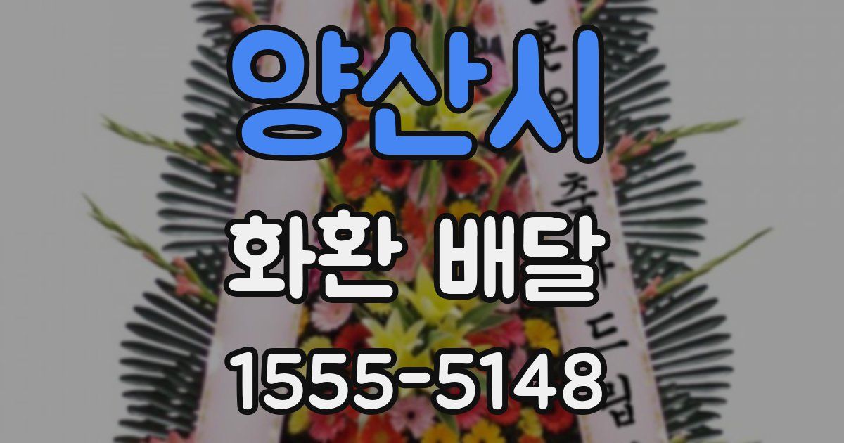 양산시 화환 배달