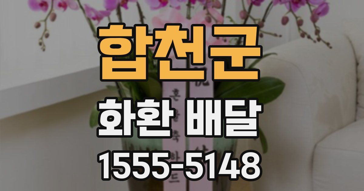 합천군 화환 배달