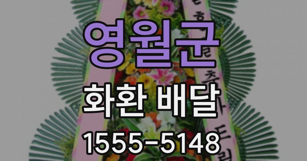 영월군 화환 배달