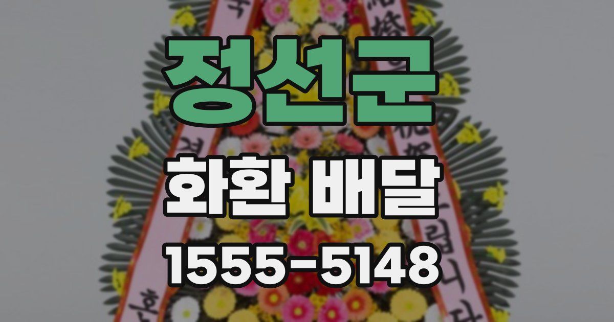 정선군 화환 배달