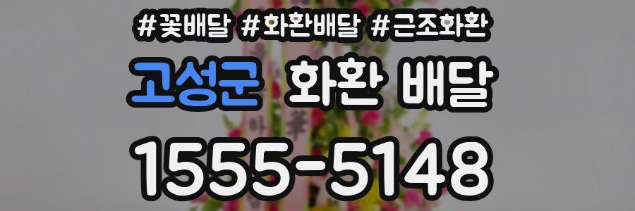 고성군 화환 배달