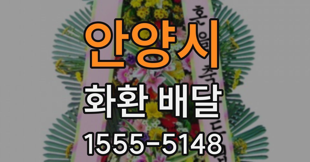 안양시 화환 배달