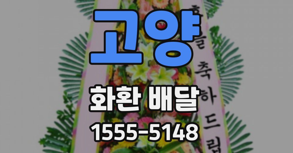 고양 화환 배달