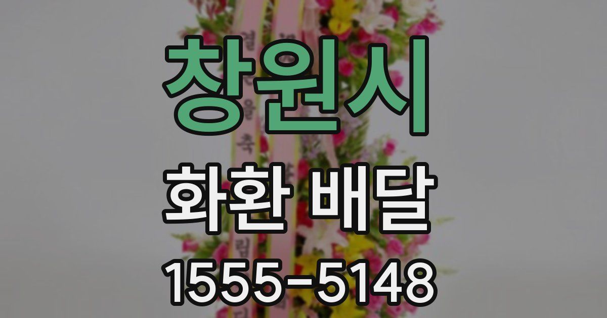 창원시 화환 배달
