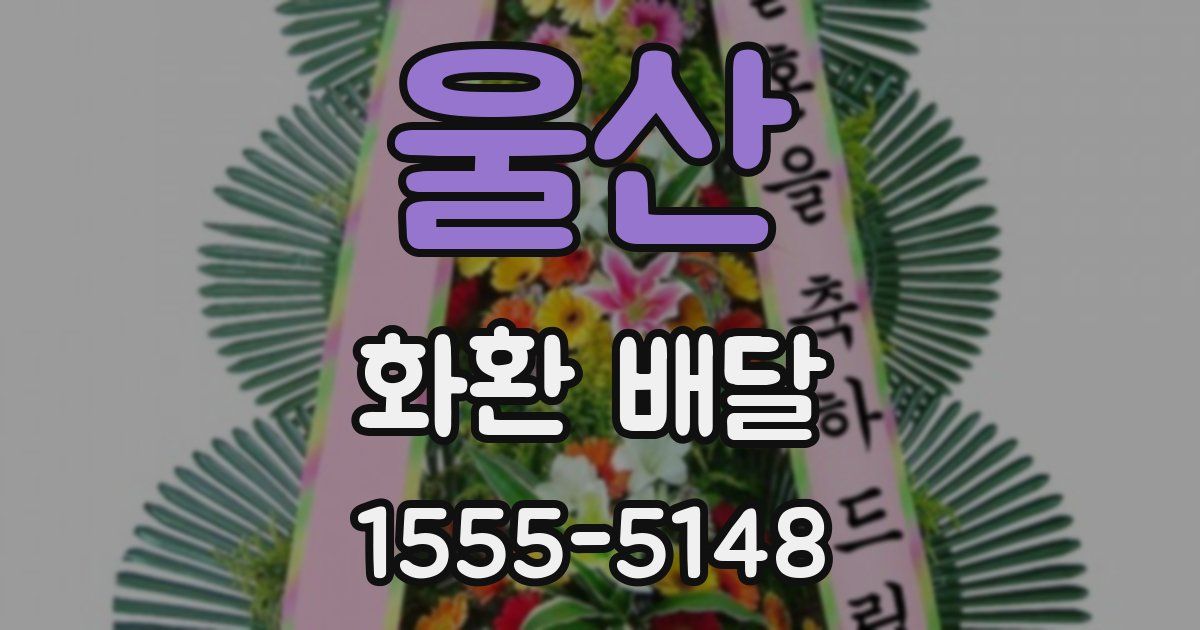 울산 화환 배달