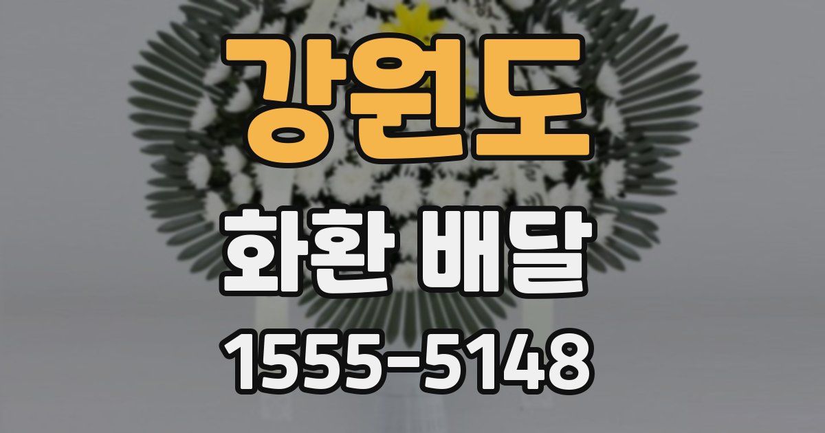 강원도 화환 배달