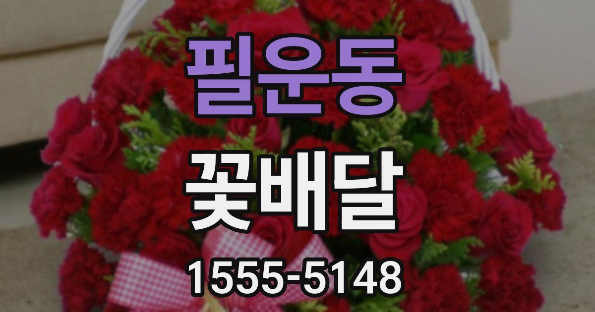 필운동 꽃배달