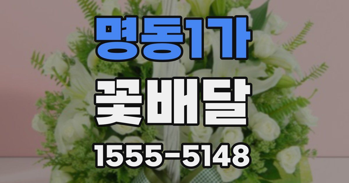명동1가 꽃배달