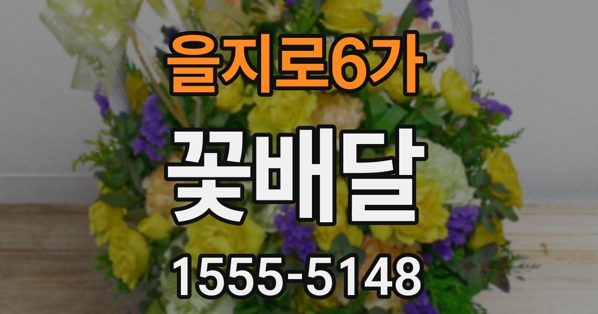 을지로6가 꽃배달