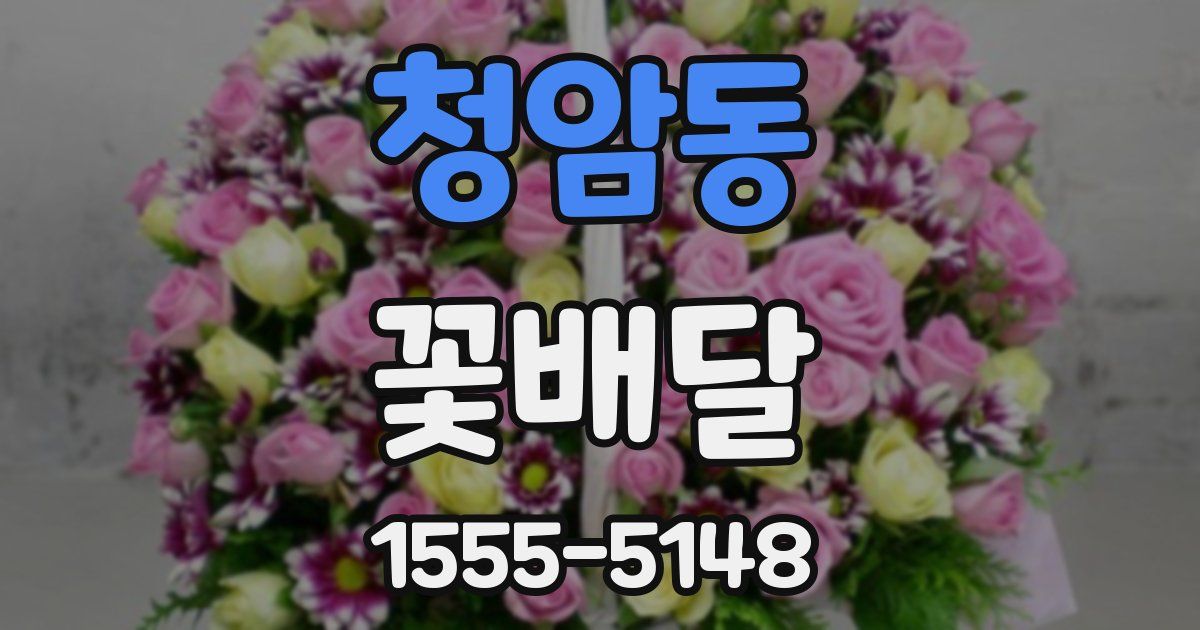 청암동 꽃배달