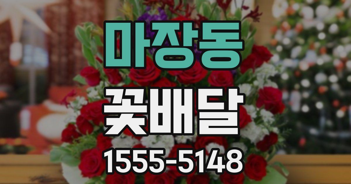 마장동 꽃배달