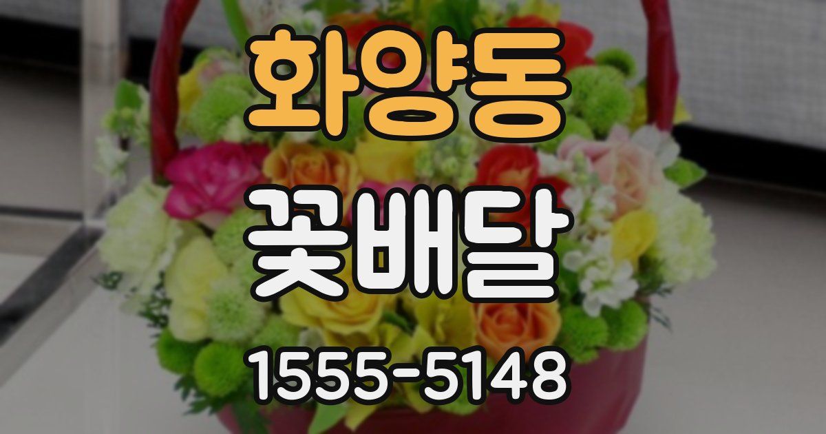화양동 꽃배달