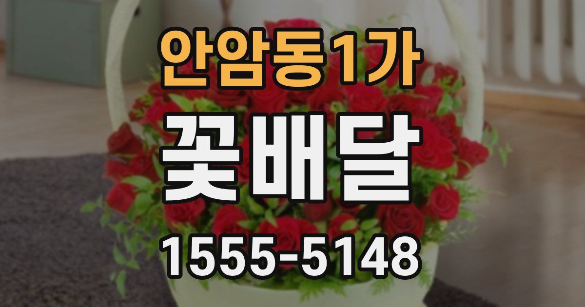 안암동1가 꽃배달