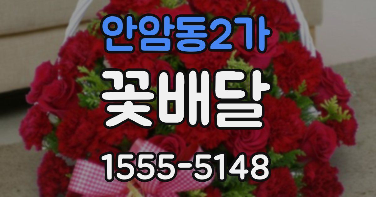 안암동2가 꽃배달