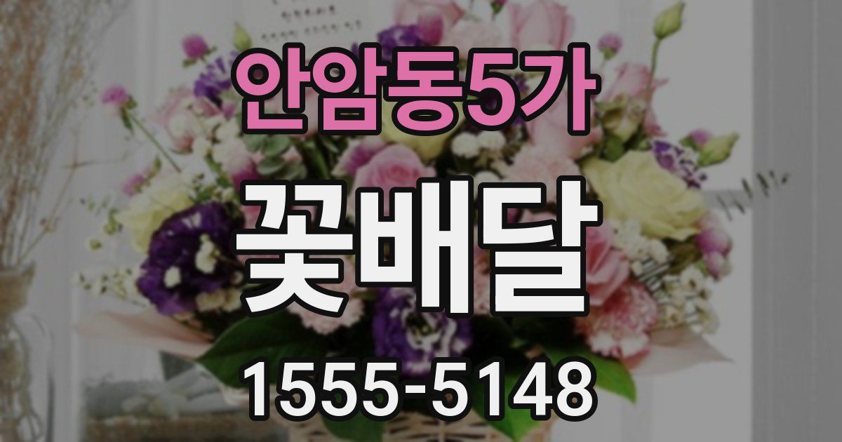 안암동5가 꽃배달