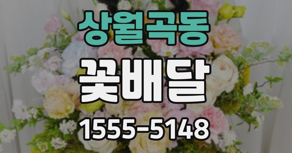 상월곡동 꽃배달